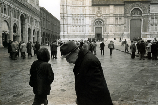 bologna - piazza maggiore - un inverno.